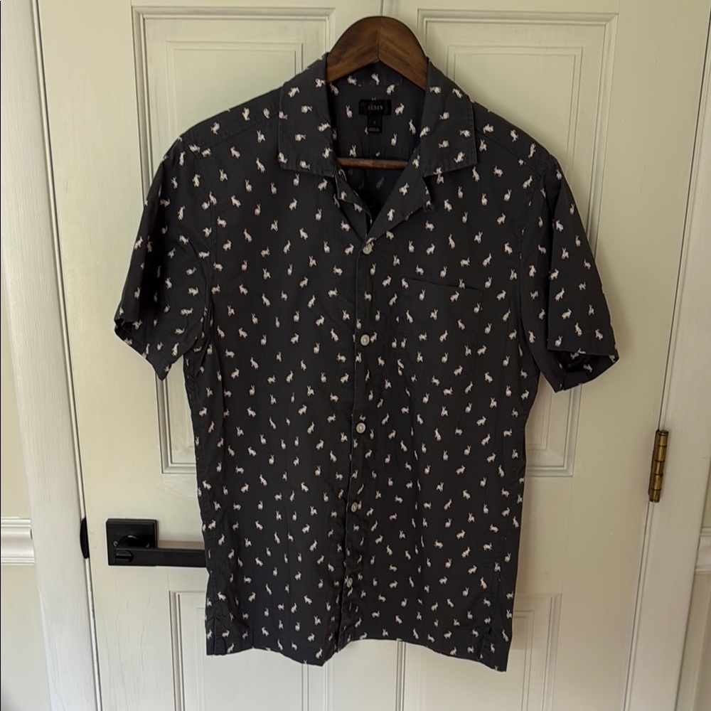 J. Crew Black Casual Button Down Shirt